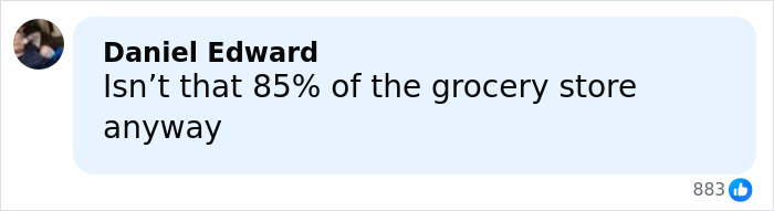Comment by Daniel Edward questioning the quality of soup ingredients related to Campbell's executive leaked audio controversy.
