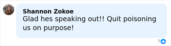 User comment expressing concern over Campbell's soup ingredients after leaked audio exposes executive's disturbing remarks.