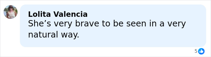 Comment by Lolita Valencia praising Claire Danes for appearing brave and natural in her new hit show with a quivering chin.