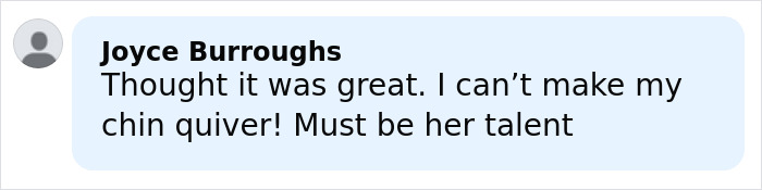 Comment from Joyce Burroughs about Claire Danes&rsquo; quivering chin in her new hit show causing a strong reaction.