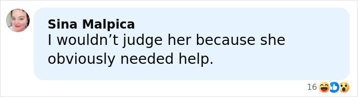 Comment by Sina Malpica expressing empathy, discussing need for help after broken mother's tragic actions. Comment by Sina Malpica expressing empathy, discussing need for help after broken mother's tragic actions.