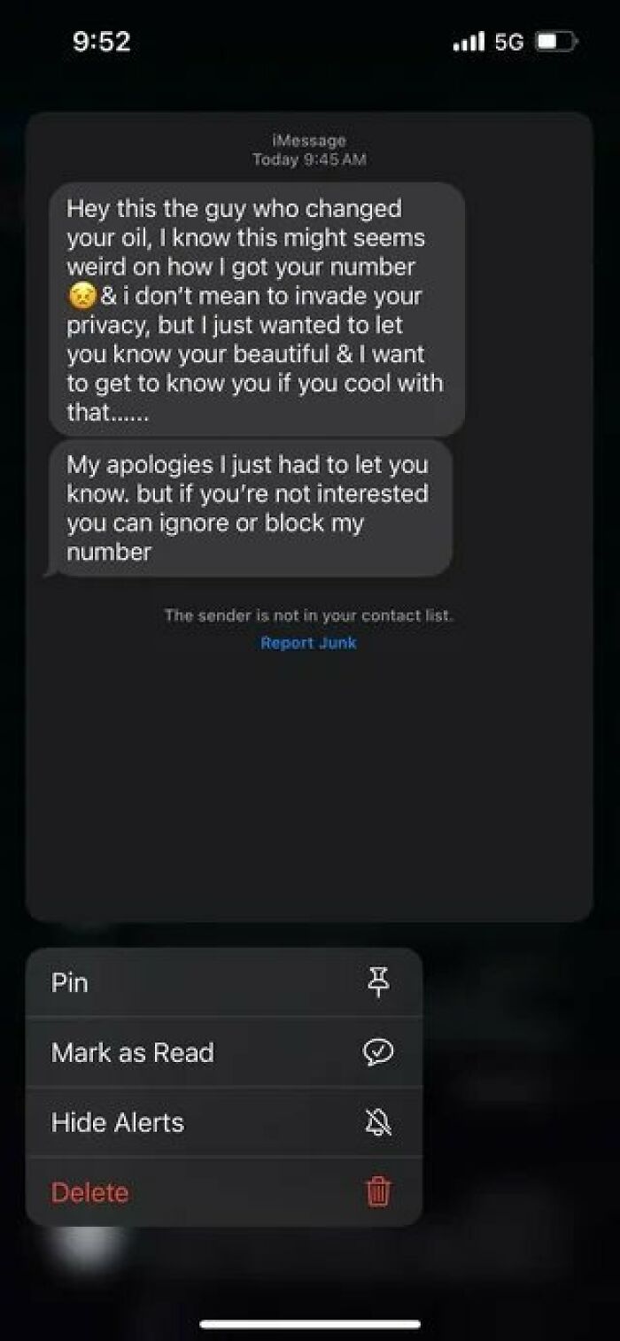 Text message on phone screen showing a messy interaction, illustrating times people turned to the internet instead of therapy.