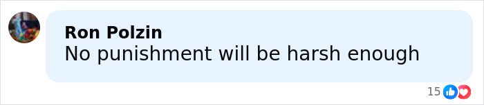 Comment from Ron Polzin stating no punishment will be harsh enough regarding man leaving 2YO daughter in burning car after drunk crash Comment from Ron Polzin stating no punishment will be harsh enough regarding man leaving 2YO daughter in burning car after drunk crash