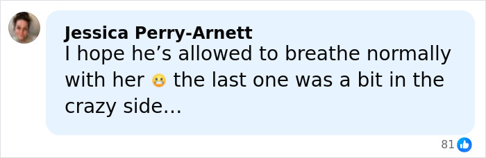 Screenshot of a social media comment by Jessica Perry-Arnett reacting to Jon Gosselin remarrying 16 years later. Screenshot of a social media comment by Jessica Perry-Arnett reacting to Jon Gosselin remarrying 16 years later.