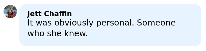 Comment by Jett Chaffin discussing the personal nature of an incident related to singer Delarosa’s ambush in LA. Comment by Jett Chaffin discussing the personal nature of an incident related to singer Delarosa’s ambush in LA.