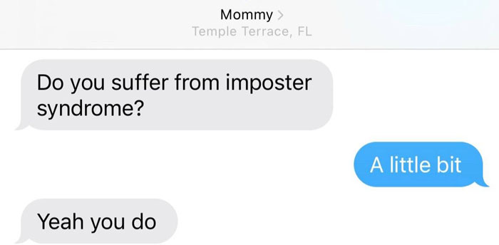 Text message exchange showing unhinged texts from parents with funny and unexpected responses between mother and child.