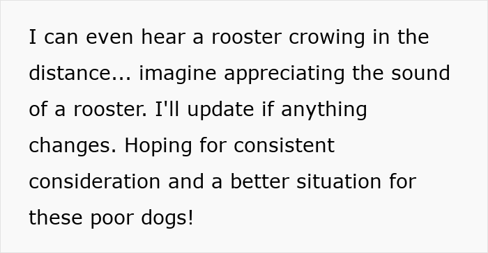 Text about a woman going nuclear on neighbors unable to keep their dogs quiet, hoping for a better situation.