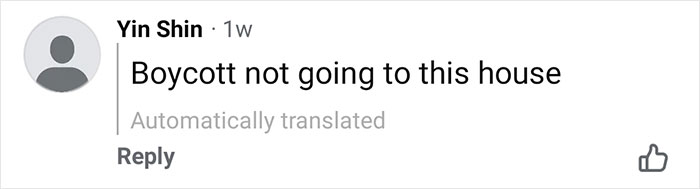 Comment from user Yin Shin urging boycott of restaurant after owner insulted tourists sharing pizzas, sparking backlash. Comment from user Yin Shin urging boycott of restaurant after owner insulted tourists sharing pizzas, sparking backlash.