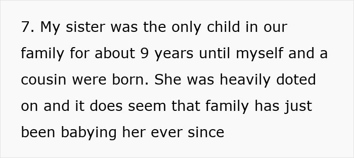 Text excerpt discussing family dynamics, highlighting a woman&rsquo;s decision involving Christmas presents and charity efforts.