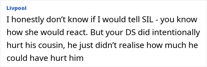 Comment from Liverpool about teen&rsquo;s sprain and c*****d ribs revealing the son&rsquo;s accident was no accident.