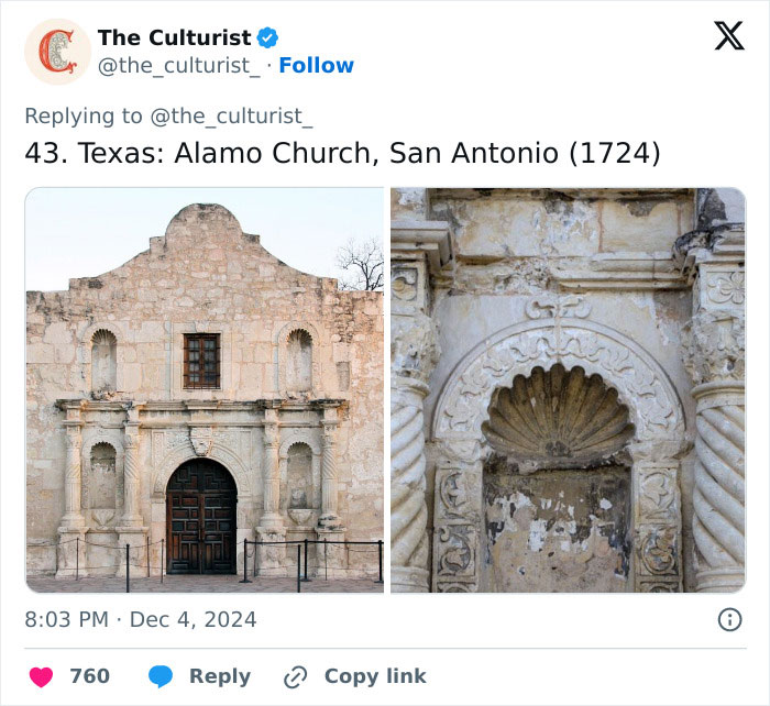 Alamo Church in San Antonio, Texas, showcasing historic and striking church architecture from the US.