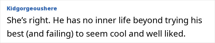 Text screenshot of an online comment discussing Elon Musk's personality, related to Joyce Carol Oates&rsquo; criticism backfiring.