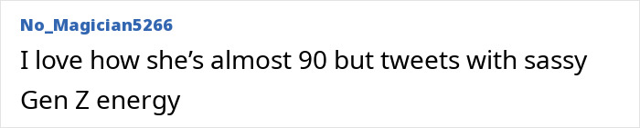 Screenshot of a social media comment praising Joyce Carol Oates for her sharp, youthful response in Elon Musk discussion.