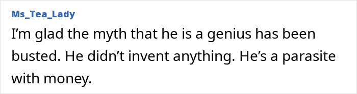 Screenshot of a social media comment reacting to Joyce Carol Oates&rsquo; brutal takedown of Elon Musk and her uncultured remark clarification.