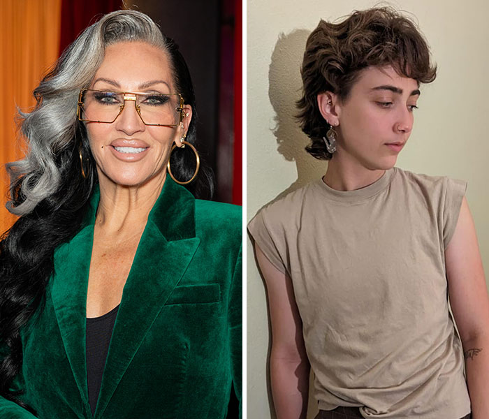 Trans celebrity kids photographed with their parents who have publicly shared their stories and support.