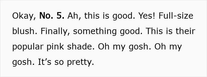 Text excerpt discussing a full-size pink blush in the Dior advent calendar criticized by people for its $1,000 price.