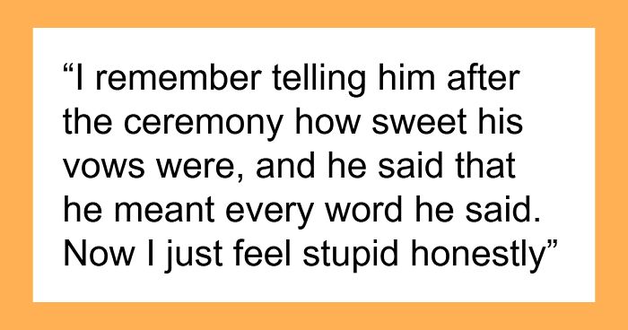 “It Sounded Very Formal”: Woman Insulted And Hurt By Husband’s Vows