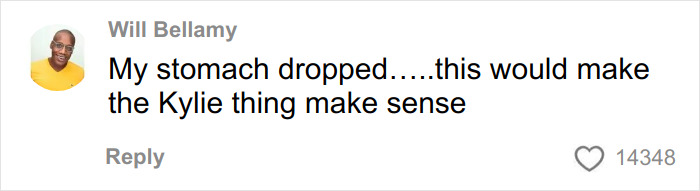 Screenshot of a social media comment discussing fans convinced Timoth&eacute;e Chalamet is masked rapper EsDeeKid.