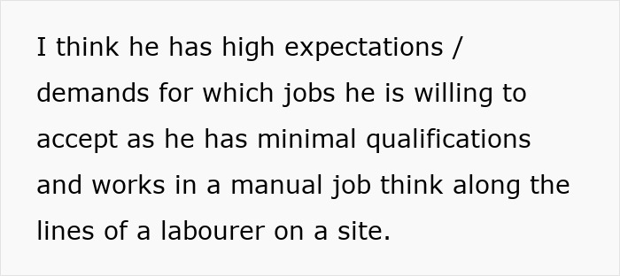 Text discussing a woman realizing she doesn&rsquo;t need a jobless partner who costs more than he brings in.