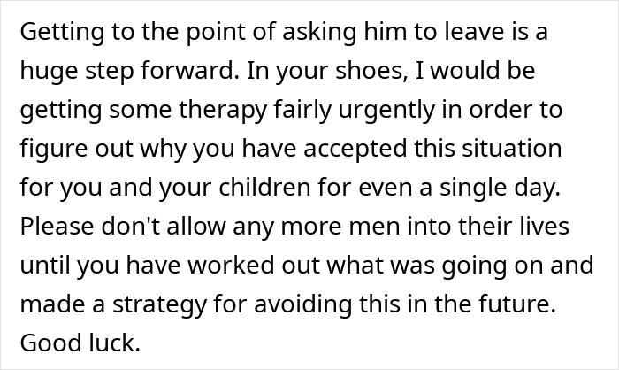 Woman realizing she doesn&rsquo;t need a jobless partner who costs more than he brings in, deciding to move on.