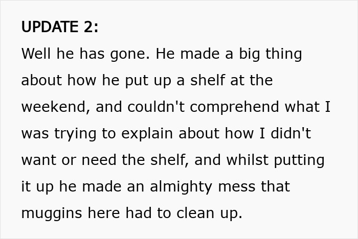 Text update describing a woman realizing she doesn&rsquo;t need a jobless partner who costs more than he brings in.