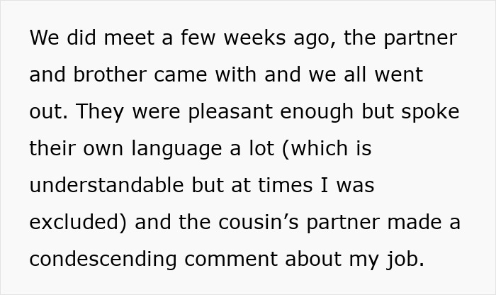 Woman with a foreign traditional Christmas spread, reluctant to cook or participate in meal preparation.