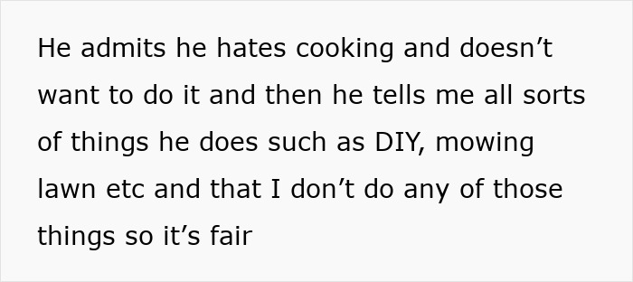 Text showing a woman explains she hates cooking and doesn&rsquo;t want to prepare a foreign traditional Christmas spread.