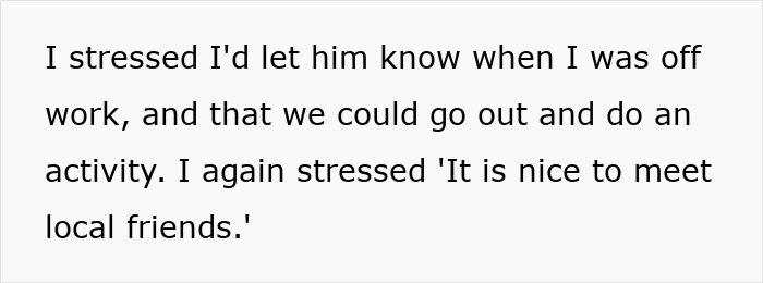 Text excerpt showing concern as woman gives lonely widower company while he fixates and appears wherever she goes.