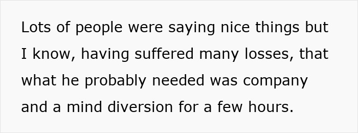Woman gives lonely widower company, worried as he fixates and starts appearing wherever she goes in daily life.