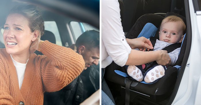 Guy Can’t Believe Girlfriend Takes Care Of Baby And Dogs During A Car Crash And Leaves Him Alone