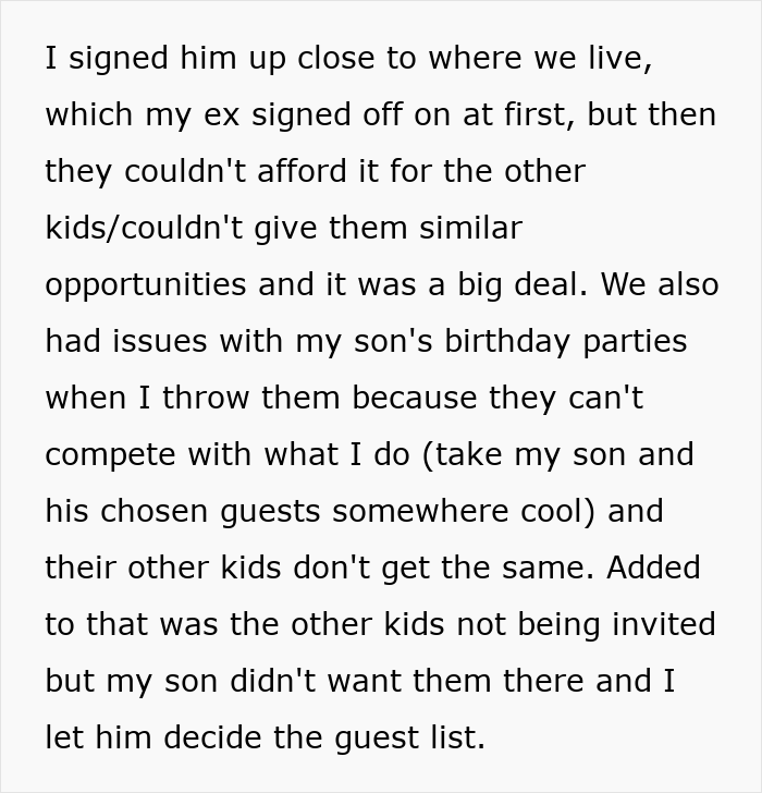 Text about a dad trying to protect his son’s gift and struggles involving his ex’s new family and birthday drama. Text about a dad trying to protect his son’s gift and struggles involving his ex’s new family and birthday drama.