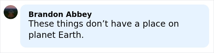 Comment by Brandon Abbey expressing distress over a horrifying wedding tragedy and missing child's body discovery.