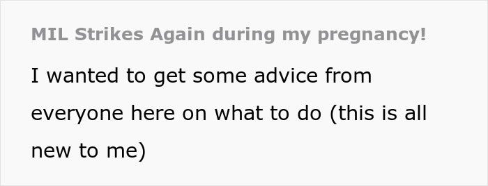 Screenshot of a discussion about a husband not standing up to his mother during pregnancy, causing marital tension.