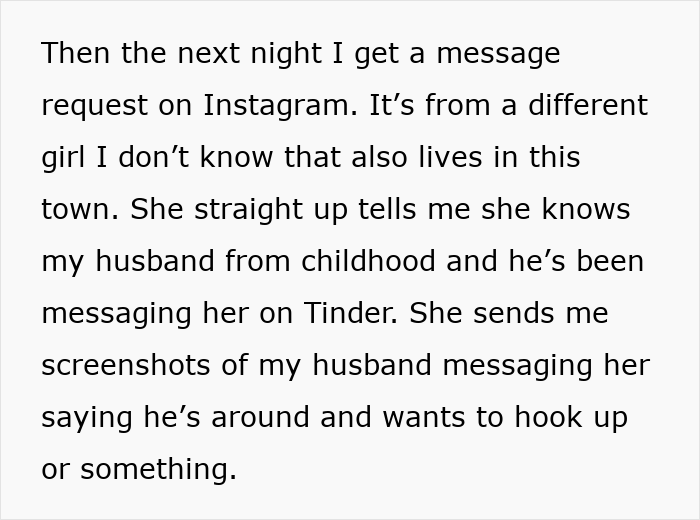 Message from a stranger reveals husband cheating, showing how crazy ex-girlfriends can get through screenshots.