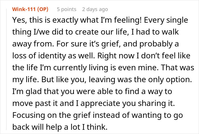 Woman reflecting on divorce regrets, experiencing grief and loss of identity while seeking a reality check and moving forward.