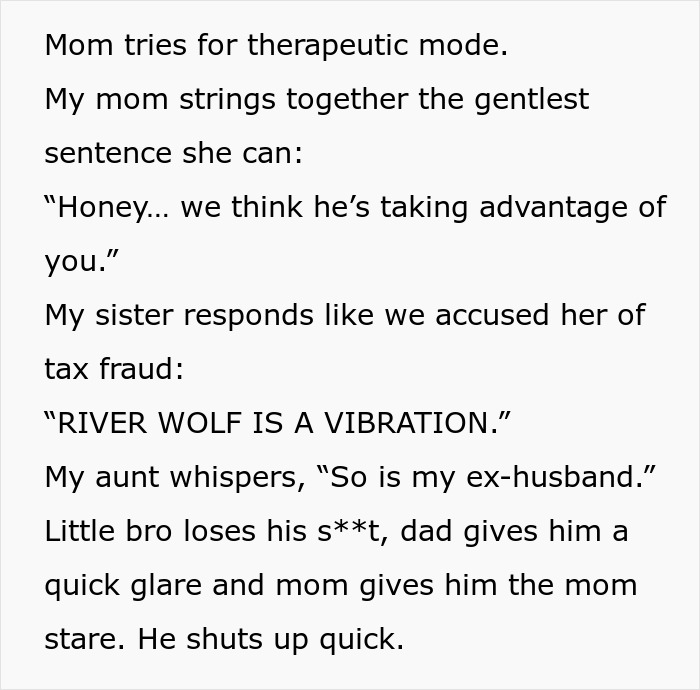 Alt text: Sister&rsquo;s barefoot spiritual advisor causes comical chaos and family tension during Thanksgiving gathering.