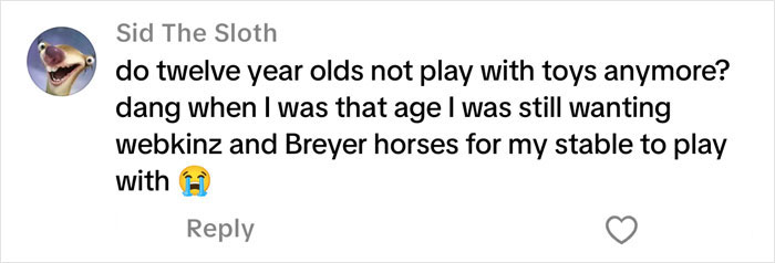 Comment about twelve year olds not playing with toys anymore, reflecting on a Christmas gift haul for daughter backlash. Comment about twelve year olds not playing with toys anymore, reflecting on a Christmas gift haul for daughter backlash.