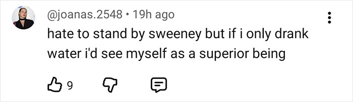 Social media comment defending Sydney Sweeney amid controversy over lie detector test and public backlash.