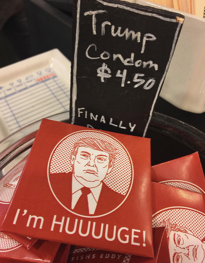 Box labeled I'm HUUUUGE with a cartoon of Donald Trump next to a chalkboard sign in Epstein desk photo estate images. Box labeled I'm HUUUUGE with a cartoon of Donald Trump next to a chalkboard sign in Epstein desk photo estate images.