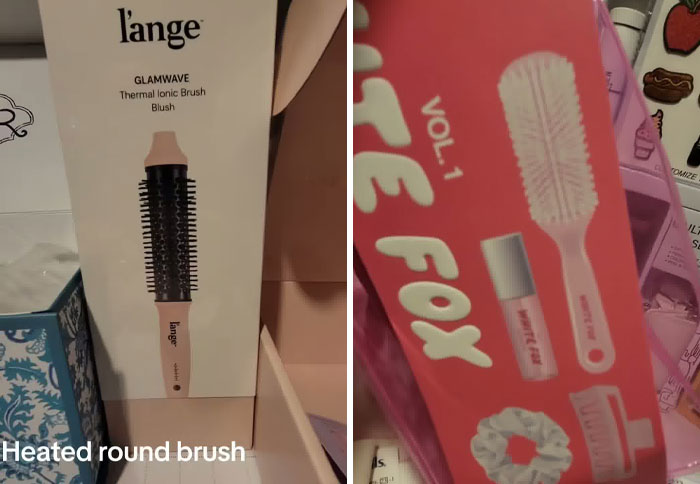 Christmas gift haul including a heated round brush and beauty items amidst daughter backlash discussion. Christmas gift haul including a heated round brush and beauty items amidst daughter backlash discussion.