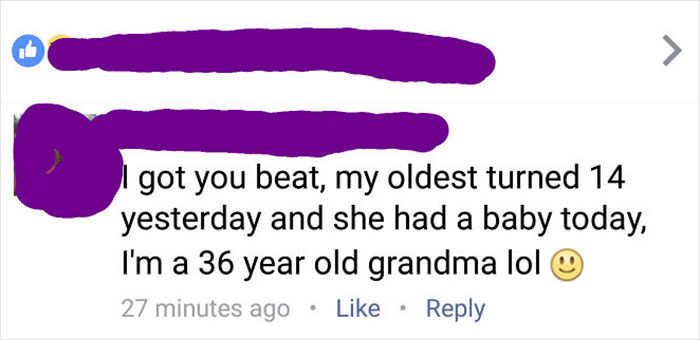 Social media text post with a surprising comment that makes people pause and reread, sparking confusion and curiosity.