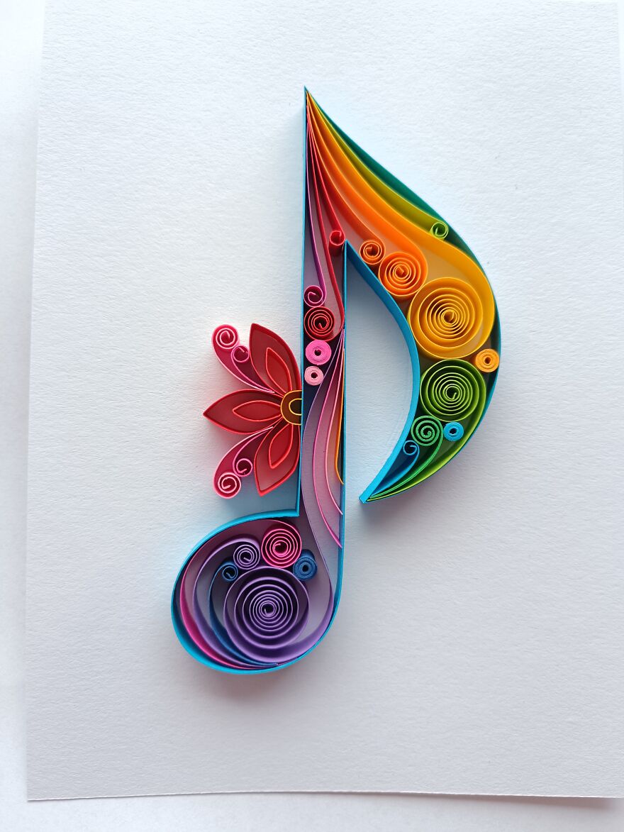 I Turn Simple Paper Strips Into 3D Art That Brings Joy To Homes Around The World