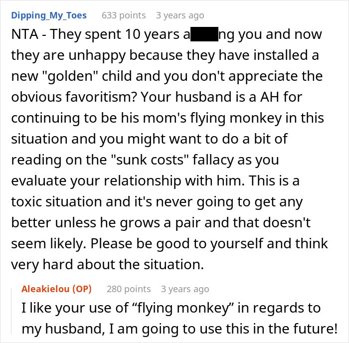 Screenshot of a Reddit comment discussing repressed rage and toxic relationships involving MIL and family dynamics.