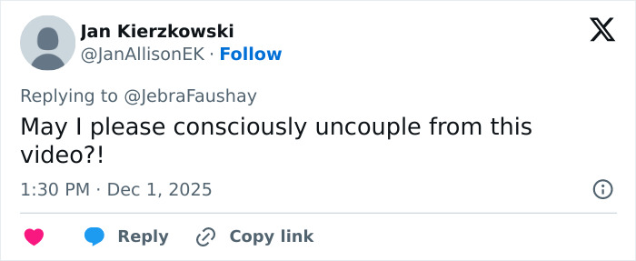 User comment on video about Apple Martin modeling campaign, expressing desire to uncouple from the insufferable nepo-baby content.