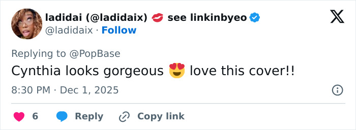 Cynthia Erivo on a magazine cover styled with bold makeup and a bright outfit amid Wicked: For Good success buzz. Cynthia Erivo on a magazine cover styled with bold makeup and a bright outfit amid Wicked: For Good success buzz.