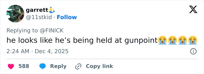 Screenshot of a tweet reacting to Ethan Hawke and Sydney Sweeney's pairing with emojis expressing distress and disbelief.
