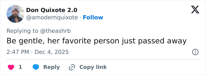 Fan reacting to Kelly Osbourne's transformation while she speaks about dad Ozzy on his 77th birthday in a social media comment.