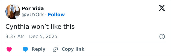 Tweet by Por Vida at 3:37 AM on Dec 5, 2025, commenting on a photo shared by Rebel Wilson with Ariana Grande.