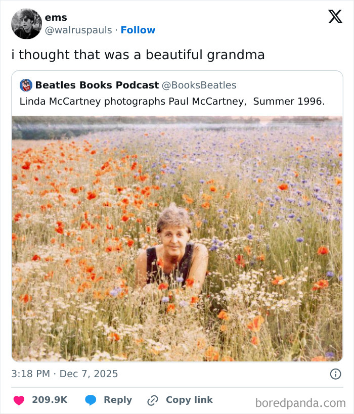 Meme showing a humorous tweet about a vintage photograph, part of 40 random memes to spice up life.