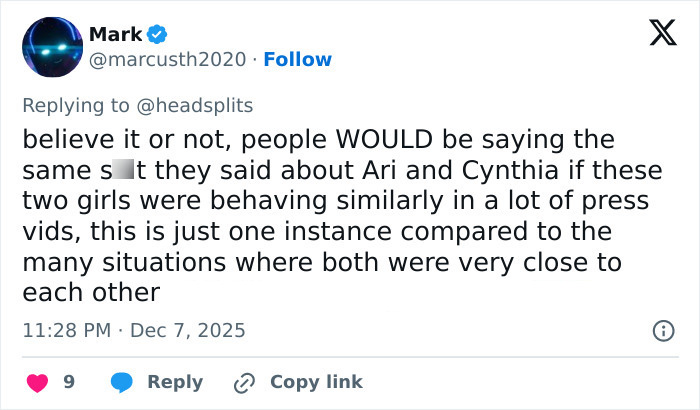 Social media user discusses media bias and racial double standards in viral Sydney Sweeney and Amanda Seyfried video debate.